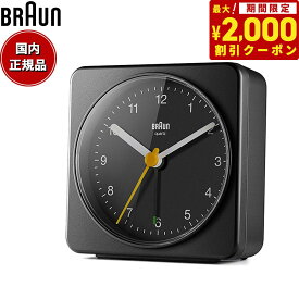 【2000円OFFクーポン！＆店内ポイント最大60倍！スーパーSALE！】BRAUN ブラウン アラームクロック BC03B アナログ 目覚まし時計 置時計 Alarm Table Clock 78mm ブラック