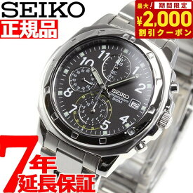 【2000円OFFクーポン！＆店内ポイント最大62倍！本日限定！】セイコー逆輸入 SEIKO 腕時計 クロノグラフ ブラック SND195