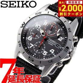 【2000円OFFクーポン！＆店内ポイント最大62倍！本日限定！】セイコー SEIKO 逆輸入 クロノグラフ ブラック 腕時計 メンズ SND399P1