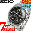 【2000円OFFクーポン！＆店内ポイント最大53倍！本日限定！】セイコー逆輸入 SEIKO クロノグラフ ブラック 腕時計 メンズ 100m防水 SND367P1