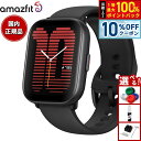 【本日限定！10％OFFクーポン＆抽選で100％ポイントバック】アマズフィット AMAZFIT スマートウォッチ Active アクティブ ミッドナイトブラック 腕時計 メンズ レディース SP170066C178