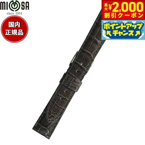 【2000円OFFクーポン!&店内ポイント最大51倍!本日限定!】ミモザ MIMOSA 腕時計 替えバンド ベルト メンズ クロコマット クロコダイル 19mm グレー/シルバー 時計 時計バンド 時計ベルト 革 ワ