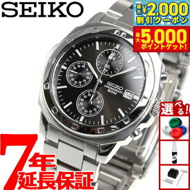 【最大2000円OFFクーポン＆ポイントさらに+5倍】セイコー SEIKO 逆輸入 クロノグラフ ブラック SEIKO 腕時計 SND191