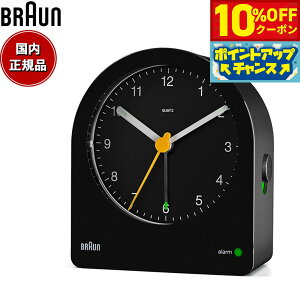 �y10%OFF�N�[�|���I���X���|�C���g�ő�46�{�I12��18���I�zBRAUN �u���E�� �A���[���N���b�N BC22B �A�i���O �ڊo�܂����v �u���v Alarm Clock 78mm �u���b�N