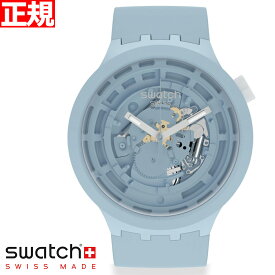swatch スウォッチ 腕時計 メンズ レディース オリジナルズ ビックボールド バイオセラミック C-BLUE BIG BOLD BIOCERAMIC SB03N100