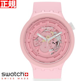 swatch スウォッチ 腕時計 メンズ レディース オリジナルズ ビックボールド バイオセラミック C-PINK BIG BOLD BIOCERAMIC SB03P100