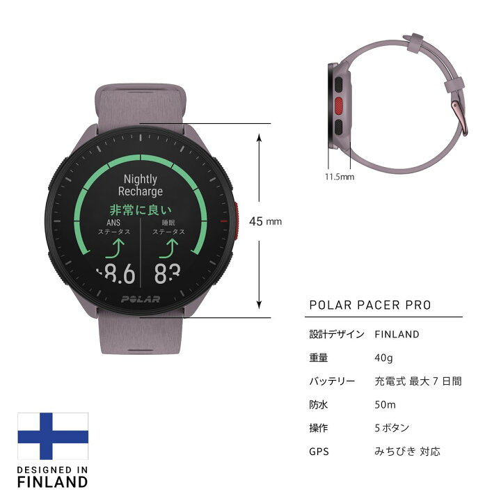 Reloj Polar Pacer Pro 900102182 Unisex