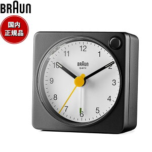 �y10/10����I���I�ōő�1���|�C���g�o�b�N�zBRAUN �u���E�� �A���[���N���b�N BC02XBW �A�i���O �ڊo�܂����v �u���v Alarm Clock 57mm �u���b�N �z���C�g