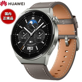 【店内ポイント最大39倍！5月30日！】ファーウェイ HUAWEI スマートウォッチ WATCH GT3 Pro 46mm ODN-B19-GRY GPS ウェアラブル 血中酸素 グレー 腕時計 メンズ レディース