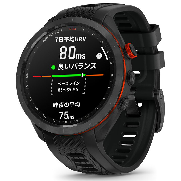 楽天市場】ガーミン GARMIN Approach S70 アプローチ S70 47mm ゴルフ 