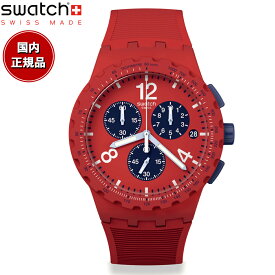 swatch スウォッチ 腕時計 メンズ レディース オリジナルズ クロノプラスチック CHRONO PLASTIC PRIMARILY RED SUSR407【2024 新作】