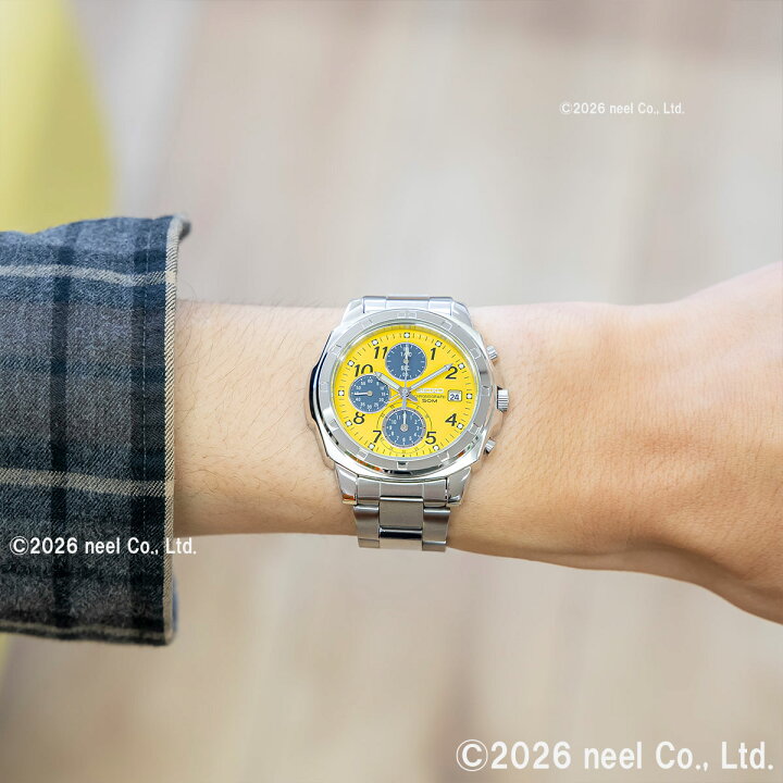 SEIKO クォーツ腕時計 クロノグラフ イエロー 楽天市場】セイコー 海外 