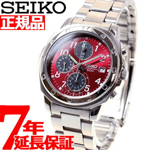 【15日10時〜♪最大2000円OFFクーポン&店内ポイント最大37倍!15日23時59分まで】セイコー SEIKO 逆輸入 クロノ SEIKO 腕時計 メンズ クロノグラフ レッド SND495