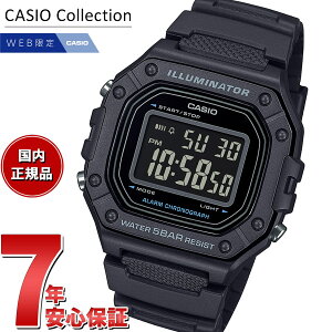 �y�G���g���[�Ń|�C���g+2�{�I1��30���I�z�J�V�I �R���N�V���� CASIO Collection �I�����C�����胂�f�� �f�W�^�� �r���v W-218H-1BJF�y2025 �V��z