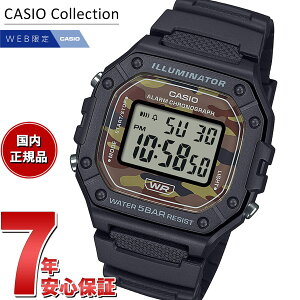 �y�X���|�C���g�ő�42�{�I2��25���I�z�J�V�I �R���N�V���� CASIO Collection �I�����C�����胂�f�� �f�W�^�� �r���v W-218H-5BJF�y2025 �V��z