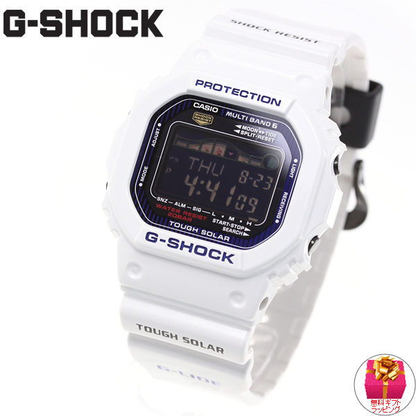 G-SHOCK 電波 ソーラー 電波時計 ホワイト 白 カシオ Gショック Gライド CASIO G-LIDE 腕時計 メンズ デジタル  GWX-5600C-7JF | neelセレクトショップ