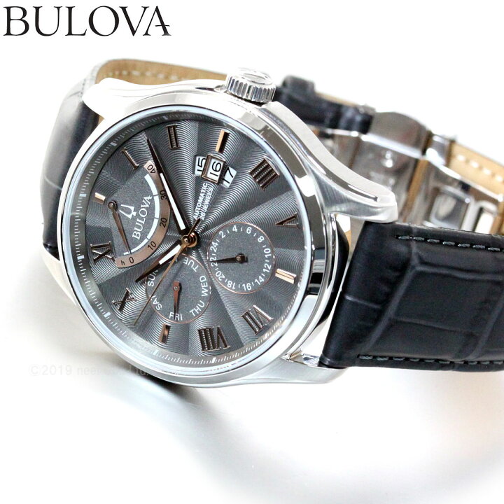 楽天市場 店内ポイント最大38倍 2月15日 ブローバ Bulova 腕時計 メンズ 自動巻き クラシック Classic Wilton 96c143 Neelセレクトショップ