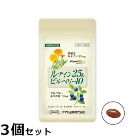 【2000円OFFクーポン！＆店内ポイント最大66倍！マラソン限定！】ハマリの健康食品 ルテイン25＆ビルベリー10 30粒×3個セット【送料無料】 国産 サプリメント アイケア 目の健康