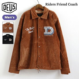 Deus Ex Machina デウスエクスマキナ Riders Friend Coach DMF236955 メンズ アウター デウス コーチジャケット コート ジャケット コーデュロイ ライダース ボア 秋冬 秋 冬 秋冬アウター ブラウン ブラック Lサイズ