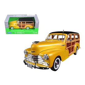 1948 Chevrolet Woody Waggon Fleetmaster Gold 1/24 by Welly 22083