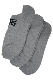 VANS バンズ ヴァンズ CLASSIC KICK (3PK) SOCKS ソックス 靴下 3Pパック HEATHER GREY スケートボード SKATEBOARDING サーフィン SURFING