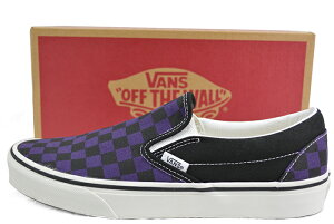 VANS WOMEN'S oY @Y CLASSIC SLIP ON US LIMITED EDITION US XbvI Xb| Xj[J[ `FbJ[ POP CHECK GOTHIC GRAPE XP[g{[h SKATEBOARDING T[tB SURFING