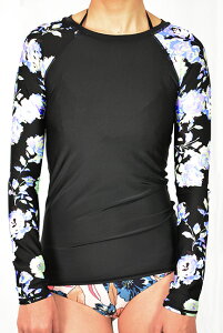 VOLCOM WOMEN'S {R L/S bVK[h NOIR U SURE bVK[h O΍ UPF50+ UVJbg fB[X T[tB SURFING