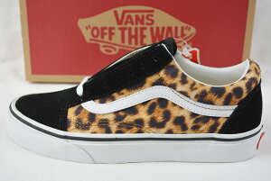 VANS WOMEN'S oY @Y OLD SKOOL US LIMITED EDITION US I[hXN[ Xj[J[ fB[X (LEOPARD) BLACK/TRUE WHITE Ip[h XP[g{[h SKATEBOARDING T[tB SURFING