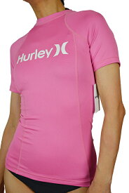 【2020春夏モデル】 HURLEY WOMEN'S ハーレー S/S ラッシュガード ONE & ONLY 半袖 ラッシュガード 紫外線対策 UPF50+ UVカット レディース サーフィン SURFING