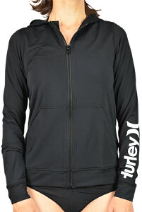 HURLEY WOMEN'S n[[ L/S bVK[h ONE & ONLY HOODIE SOLID ZIP  bVK[h t[ht O΍ UPF50+ UVJbg fB[X T[tB SURFING