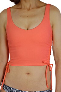 �y2022�t�ă��f���z HURLEY WOMEN'S �n�[���[ MAX SOLID CROP TANK TANKINI �^���L�j �m�[�X���[�u ���b�V���K�[�h ���� HURLEY x MOORE ALOHA COLLECTION CARISSA MOORE �J���b�T�E���[�A ���O���΍� UPF50+ UV�J�b�g ���f