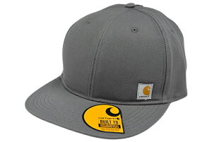 CARHARTT �J�[�n�[�g �L���b�v FIRM DUCK FLAT BRIM CAP 106665 �X�q �X�i�b�v�o�b�N �t���b�g�o�C�U�[ MEN'S WOMEN'S �����Y ���f�B�[�X WORKWEAR ���[�N�E�G�A