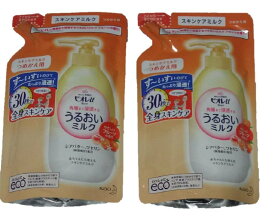 【2袋セット】　ビオレU　うるおいミルク　フルーツの香り　つめかえ用