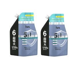 h&s 5in1 シャンプー【マイルドモイスチャー】詰替え　超特大1750g×2袋