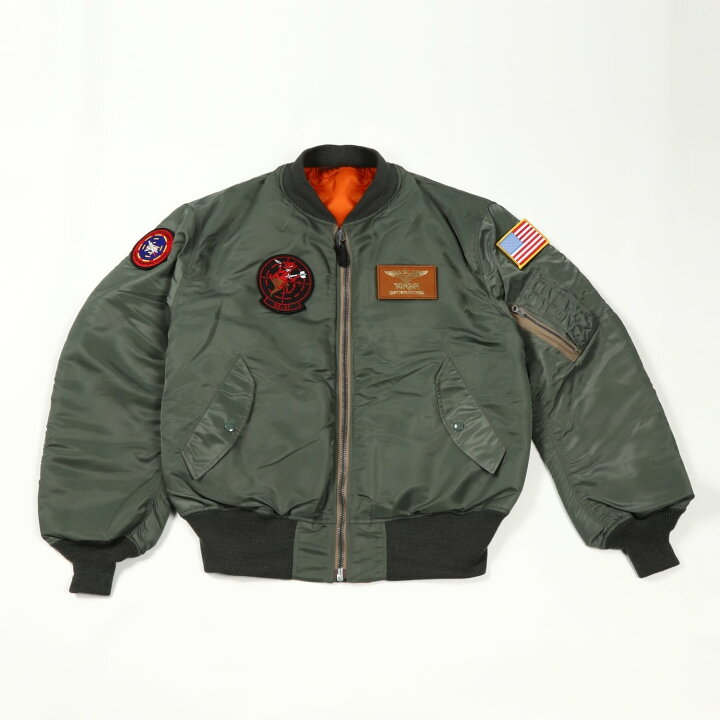 楽天市場】自衛隊グッズ BUZZ RICKSON MA-1 TOPGUN 仕様 カスタム 