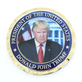 米軍グッズ メダル ドナルド・トランプ 第45代アメリカ合衆国大統領就任記念 チャレンジコイン「燦吉 さんきち SANKICHI」