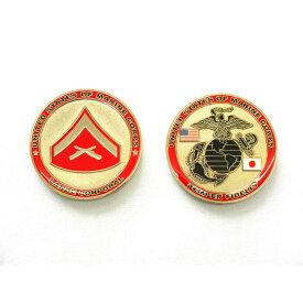 米軍グッズ メダル アメリカ海兵隊 U.S.MARINE CORPS LANCE CORPORAL チャレンジコイン 「燦吉 さんきち SANKICHI」