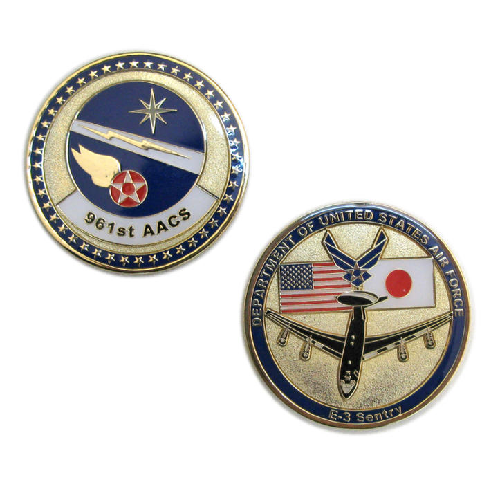 米軍 空軍 USAF コイン 2021年製 記念 コレクション 横田 A.B 米軍グッズ メダル 話題の行列 セントリー アメリカ空軍 チャレンジコイン FORCE AACS E-3 961st U.S AIR