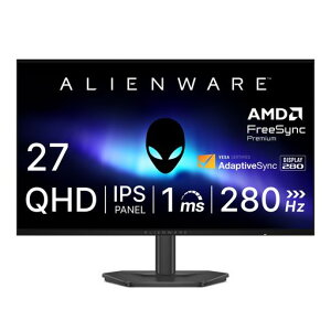 Dell AW2726DL 27�C���` Alienware �Q�[�~���O���j�^�[(���P�_3�N�ۏ�/QHD/IPS,�����/DP 1.4,HDMI/DCI-P3 93%/�c����],��������/1ms,280Hz/AMD FreeSync Premium)