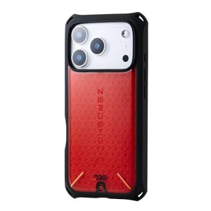 �G���R�� iPhone 17 Pro �P�[�X �J�o�[ �ϏՌ� �Ռ��z�� ZEROSHOCK D3O�f�� [�t�B�����t��] �g���v���X�g���N�`���[�݌v 4�p�_���p�[ �J���������Y�ی�݌v ���b�h PM-A25CZEROD3RD