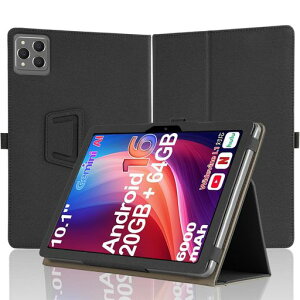 For Bvlary X95/P32 �ی�P�[�X Bvlary Android 16 �^�u���b�g 10�C���` 2026�V�o�� �p�P�[�X �莝���o���h�t�� �����₷�� �X�^���h�@�\ �J�o�[ ���p�x�Ή� �����^�� �ϏՌ� �����h�~ (�u���b�N)