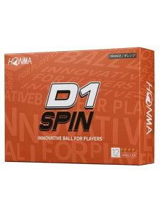 �z���} �S���t �{�[�� D1 D-1 SPIN �X�s�� 2023 2�s�[�X �\�t�g ��ьn �򋗗� �f�B�X�^���X �S���t�{�[�� 1�_�[�X 12�� �R�X�p �{�ԃS���t �{�� HONMA/1�_�[�X(12��)/�I�����W