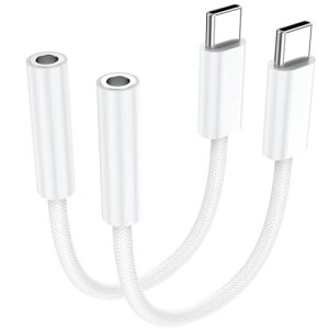 USB C����3.5mm�̏����w�b�h�t�H���W���b�N�A�_�v�^�[2�p�b�N�AUSB C����3.5mm�̃I�[�f�B�I�w�b�h�t�H���A�_�v�^�[iPhone 17/16/15�AiPad Pro�ƌ݊���������܂��A�T���X���M�����N�V�[S25 S24 S23