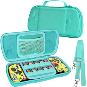 �yAenllosi ��p���[�P�[�X�z�Ή� Hori �O���b�v�R���g���[���[ for Nintendo Switch Split Pad Pro/Compact �O���[��(�P�[�X�̂�)