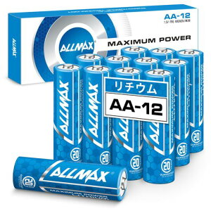 AllmaxAA�P3�`MaximumPower�[�d�s���`�E�����d�r(12�{����)?�Œ������A�R��h�~�A20�N�ۑ��\�A���ɂ̐��\�ABlink�Z�L�����e�B�J�����ɍœK(1.5V)