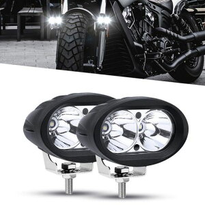 X-STYLE20WLED���[�N���C�g��Ɠ�12V24V���p���p���X�|�b�g�r�[���t�H�[�N���t�g�ԊO���_�Ƌ@�B�⏕���ی`�t�H�O�����v2�Z�b�g(�z���C�g)