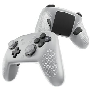 PlayVital Switch2 Pro�Ή� �V���R�����O���b�v�J�o�[ 3D���̉��H ����~�ߎd�l �w�ʃ{�^��&�T���X�e�B�b�N�L���b�v&�X�e�b�J�[�t���y�N���A�z���C�g�z