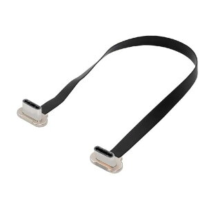 cablecc 5.91�C���` USB C �V���[�g�t���b�g�P�[�u���AUSB 2.0 Type C �f���A�� 90�x�p�x PD 65W �����[�d�f�[�^�����P�[�u�� 15cm �p���[�o���N�p
