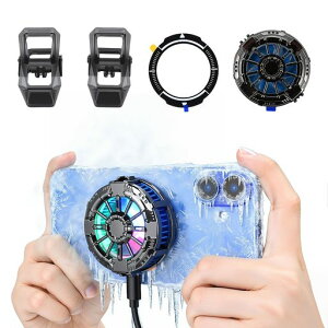 ELUTENG �X�}�z��p�t�@�� �}�O�l�b�g��&�N���b�v��2WAY �X�}�z�N�[���[ LED���x�\�� USB-C���d�� �X�}�z�U�M�� TEC�}����p�p�l�� �ᑛ���݌v RGB3�F���C�g �����׃Q�[�� ���_/�r��s��/FGO �����c