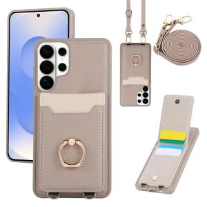 Yuotky for Samsung Galaxy S26 Ultra �P�[�X �蒠�^ �M�����N�V�[ s26 ultra �P�[�X �V�����_�[ Galaxys26ultra �X�}�z�P�[�X SC-53G �Ή� �����O�t�� �M�����N�V�[s26�E���g�� �J�o�[